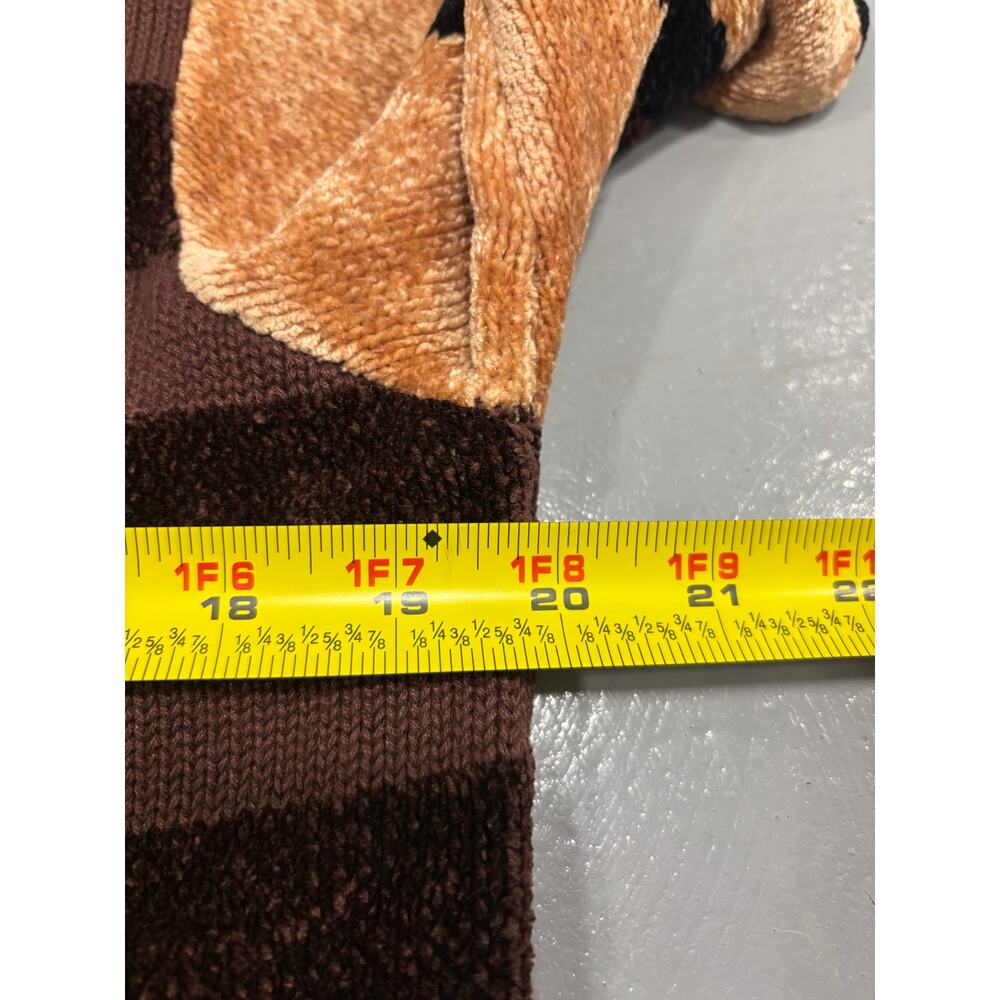 Berek By Takako Animal Print Vintage Fringe Brown Sweater Cardigan Size M - Picture 5 of 7